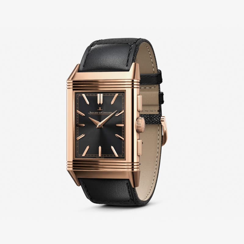 Pink Gold Men Watch Manual winding Reverso Tribute Chronograph