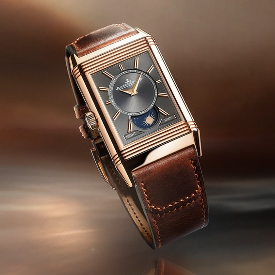 Pink Gold Men Watch Manual winding Reverso Tribute Small Seconds