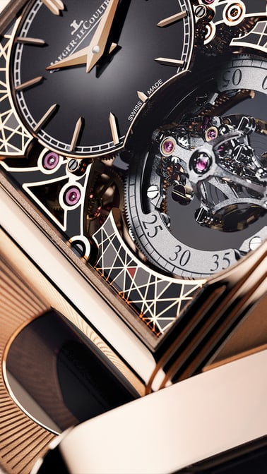 Pink Gold Reverso Hybris Artistica Calibre 179 Watch Q39424E3