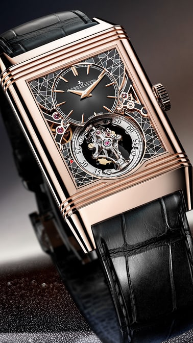 ピンクゴールド製レベルソ・ハイブリス・アーティスティカ キャリバー