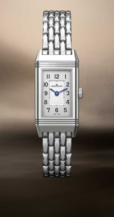 Stainless Steel Reverso Classic Monoface 'Origin' Woman Watch