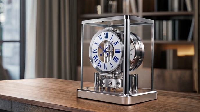 アトモス・クラシック5102201ロジウムプレートミックスウォッチ永久