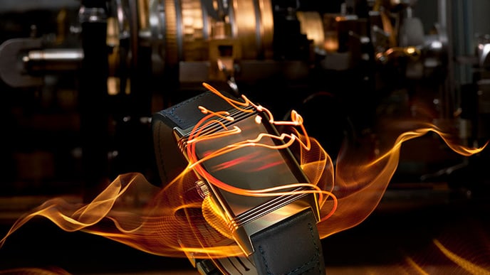 Jaeger-LeCoultre - Roy Wang Made of Makers light painting creation around a Reverso monoface watch