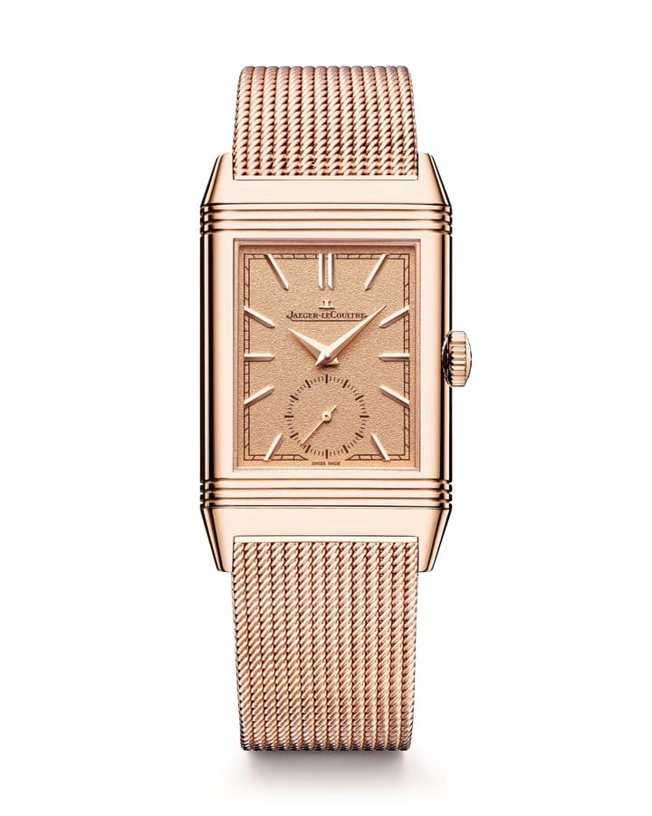 Appliqued Hour-markers, Golden 4n, Grained, Pink Gold