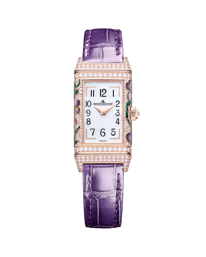 Black Transferred Floral Numerals, White, Mother-of-pearl (2)