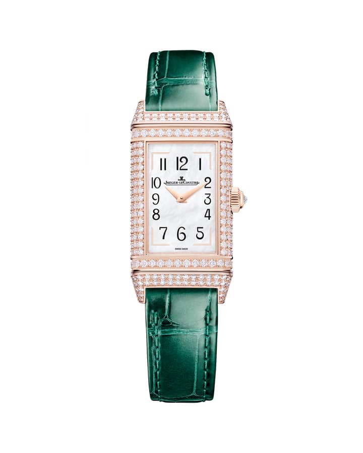 Black Transferred Floral Numerals, White, Mother-of-pearl