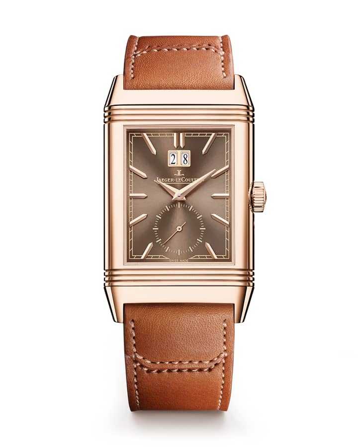 Jaeger-LeCoultre Rose Gold Reverso Tribute Geographic Man Watch Q714256j