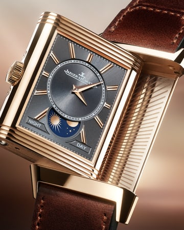 Pink Gold Men Watch Manual winding Reverso Tribute Small Seconds