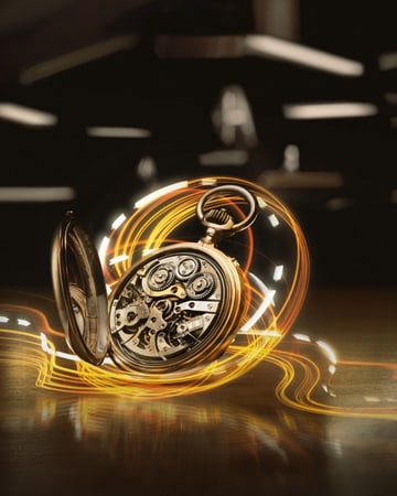 Jaeger-LeCoultre - obra de light painting inspirada en un reloj de bolsillo creada por el artista Roy Wang, colaborador del programa Creado por creadores