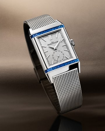 White Gold Reverso Tribute Monoface Small Seconds Or Deco Watch