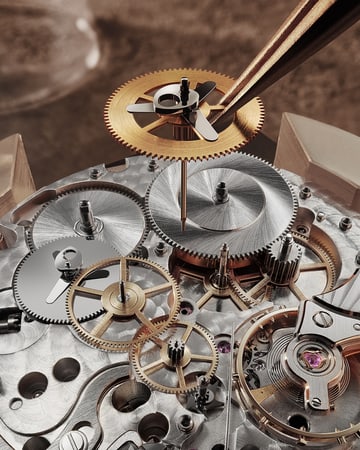 Часы Jaeger-LeCoultre Duometre Chronograph Moon в розовом золоте Q622252J, калибр