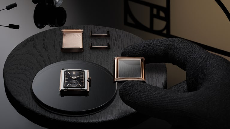 Jaeger-LeCoultre Savoir-Faire Reverso Tribute Small Seconds Pink Gold components watchmaking