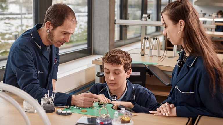 Jaeger-LeCoultre Young Watchmaker learning Savoir-Faire at Manufacture in Vallée de Joux