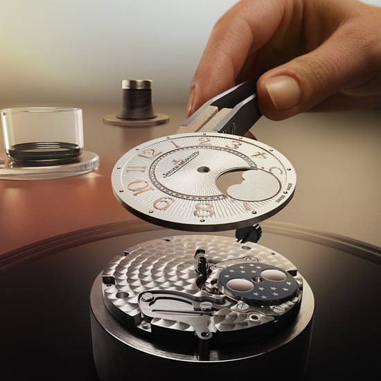 Savoir-Faire asset of a watchmaker putting the dial on the Rendez-Vous Moon, Jaeger-LeCoultre women watch  - Q3572430