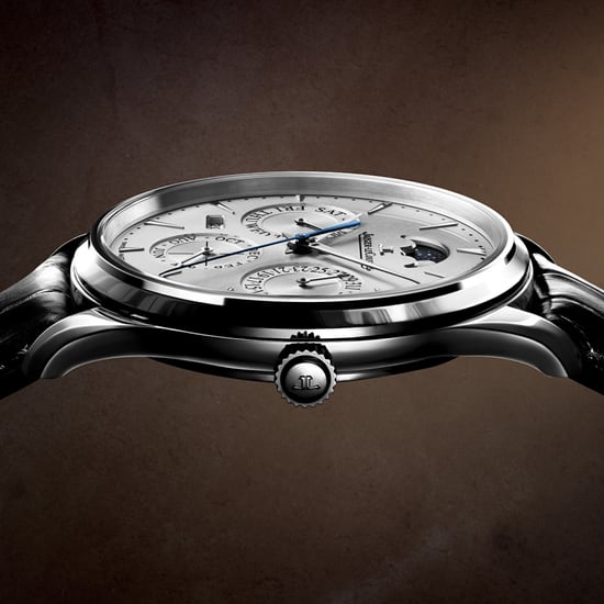 Jaeger-LeCoultre Master Ultra Thin Perpetual Calendar aus Edelstahl Q114842J – Gehäuse Close-Up