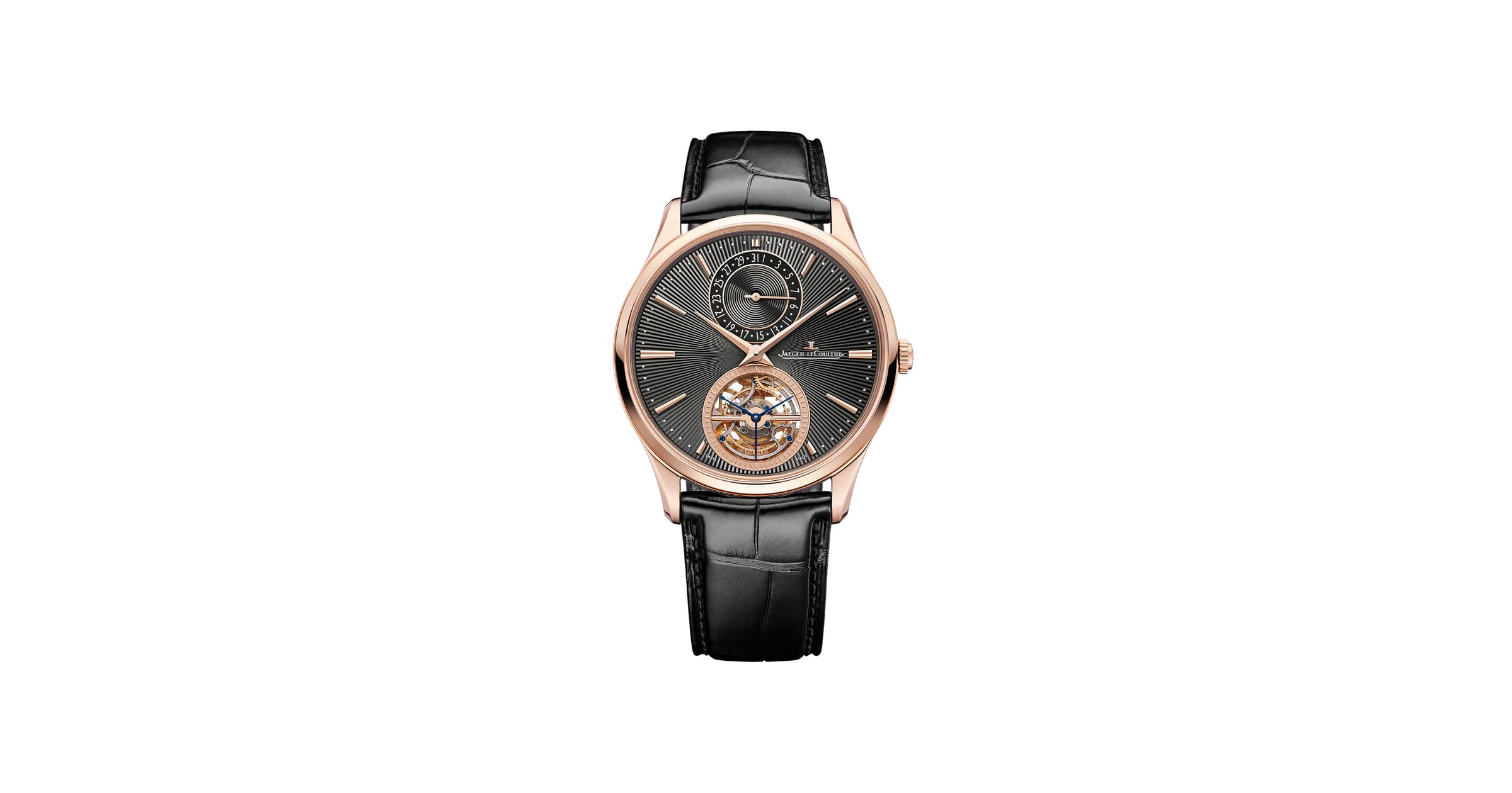 Jaeger LeCoultre Pink Gold Master Ultra Thin Tourbillon Enamel Man Watch Q13224E2 | Jaeger-LeCoultre