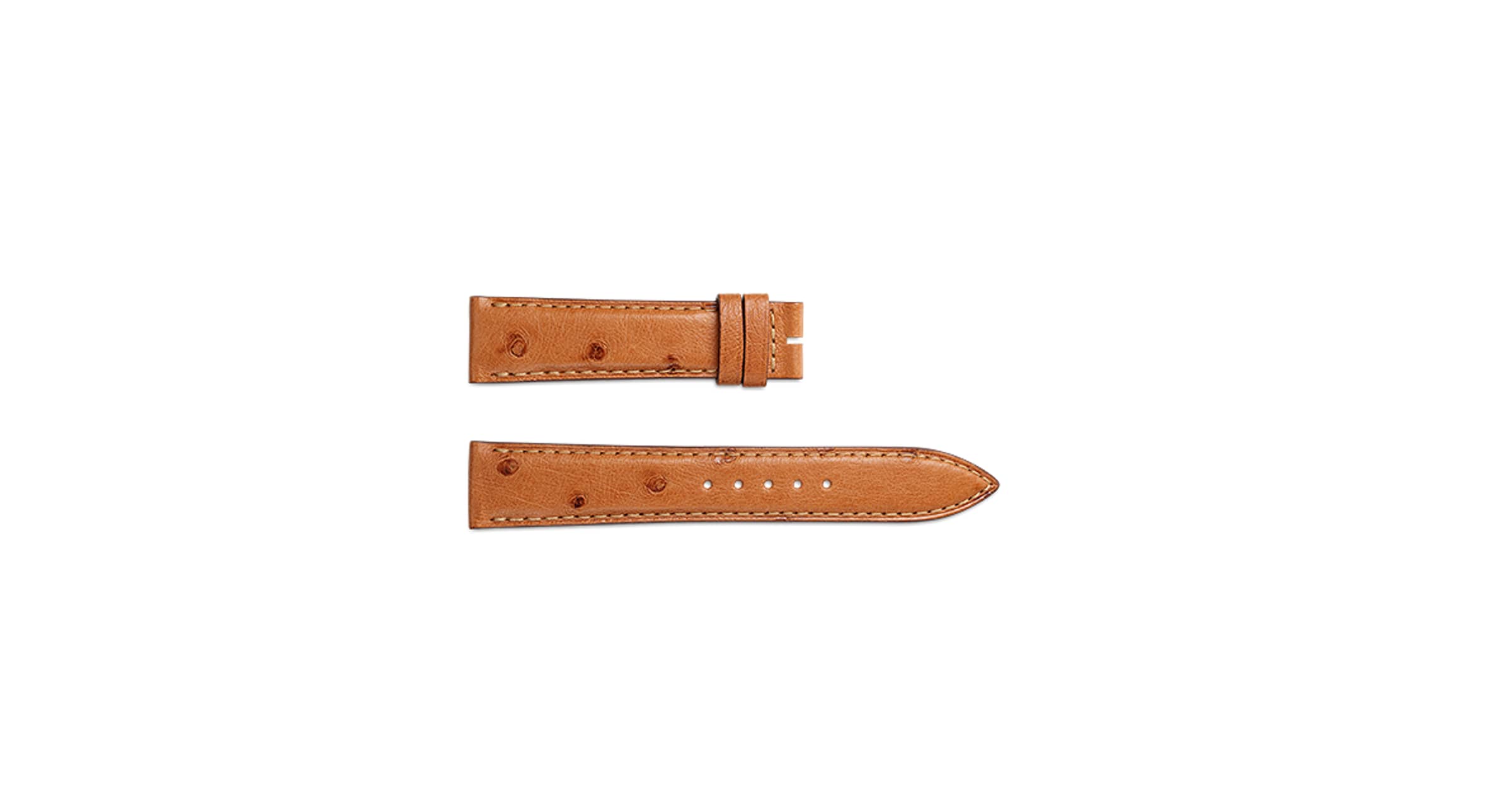 JAEGER LE COULTRE 純正 オーストリッチ ベルト 1セット Ostrich Leather Brown strap QC304219 | Jaeger-LeCoultre