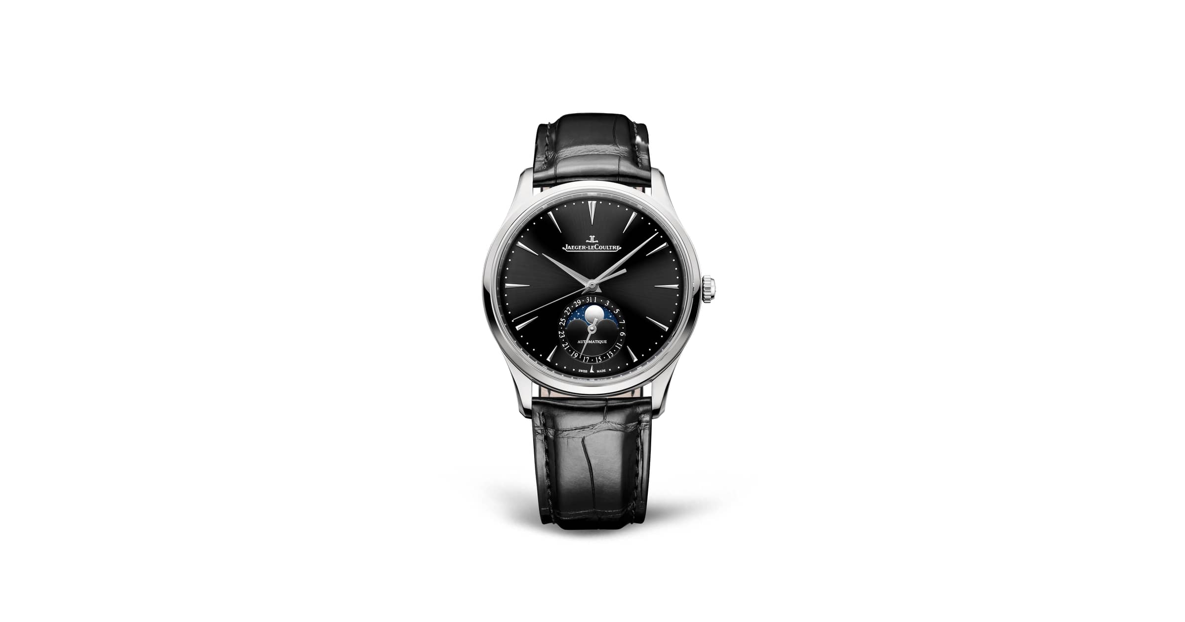 JAEGER-LECOULTRE Ultra thin. Steel bracelet watch. Round… | Drouot.com