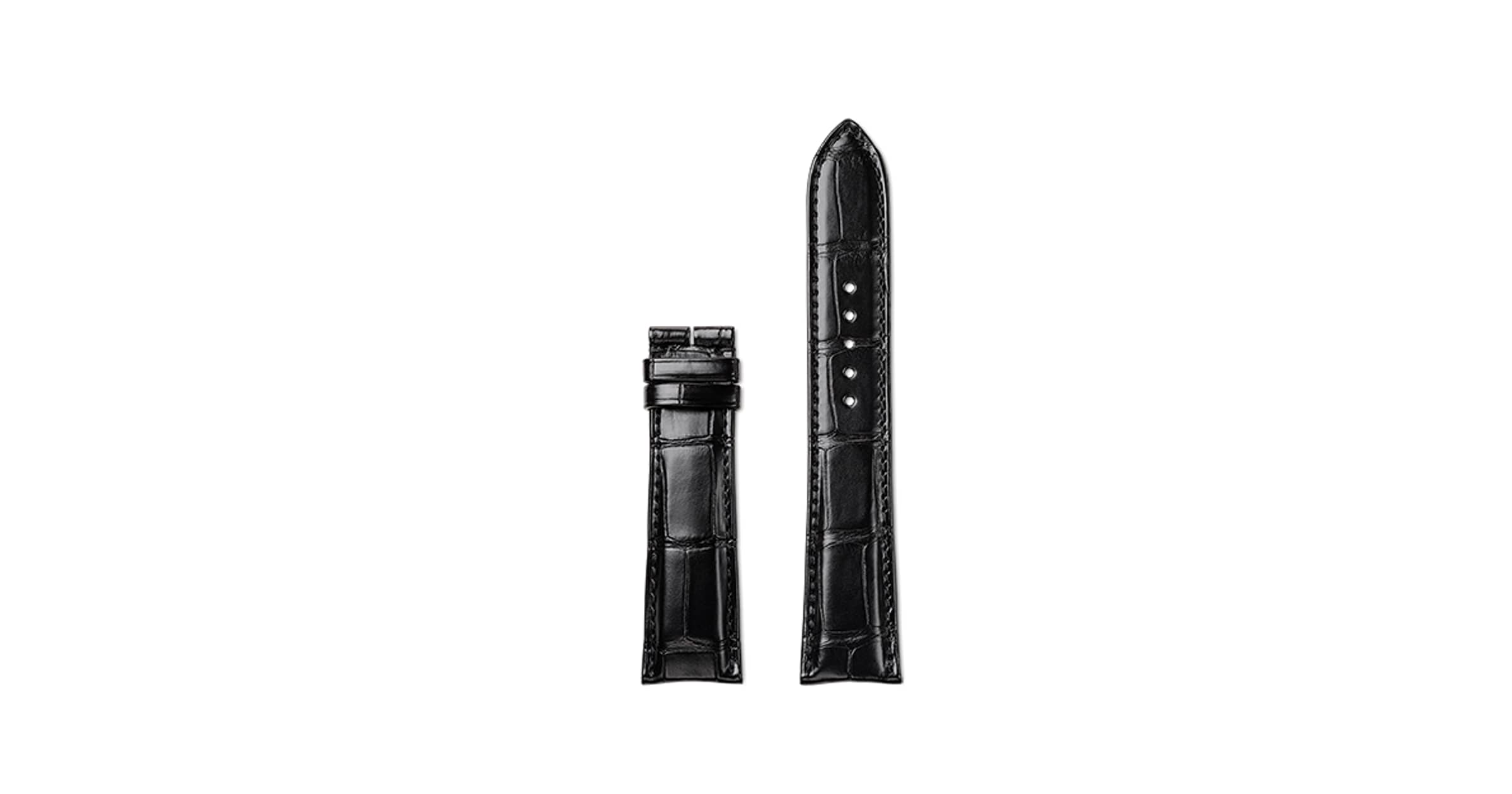 ジャガールクルト　クロコダイルブラックストラップ ストラップ/ブレスレット アリゲーター レザー ブラック QC21C72C