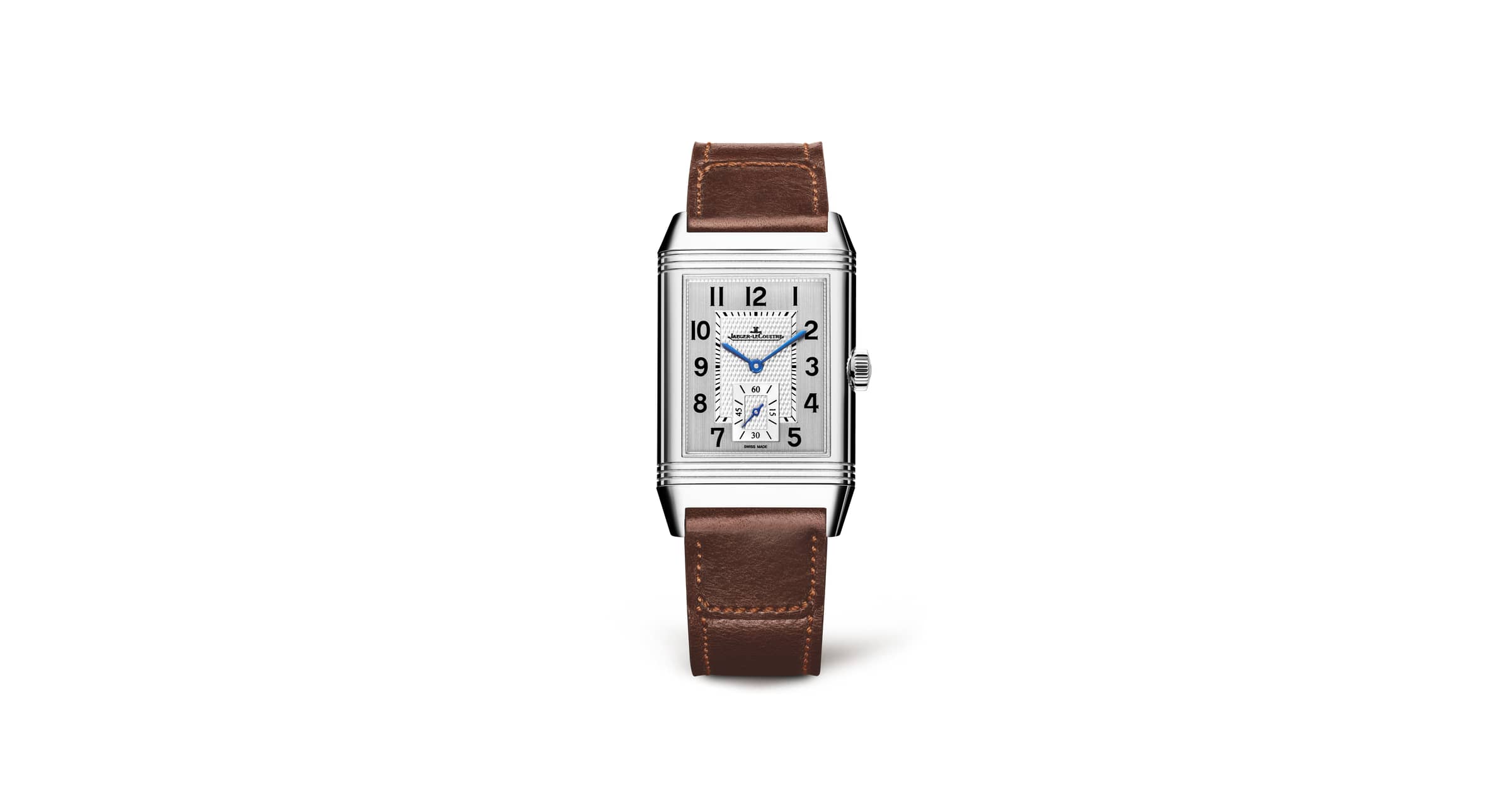 Stainless Steel Men Watch Manual winding Reverso Classic Large Small Seconds 3858522 Jaeger LeCoultre