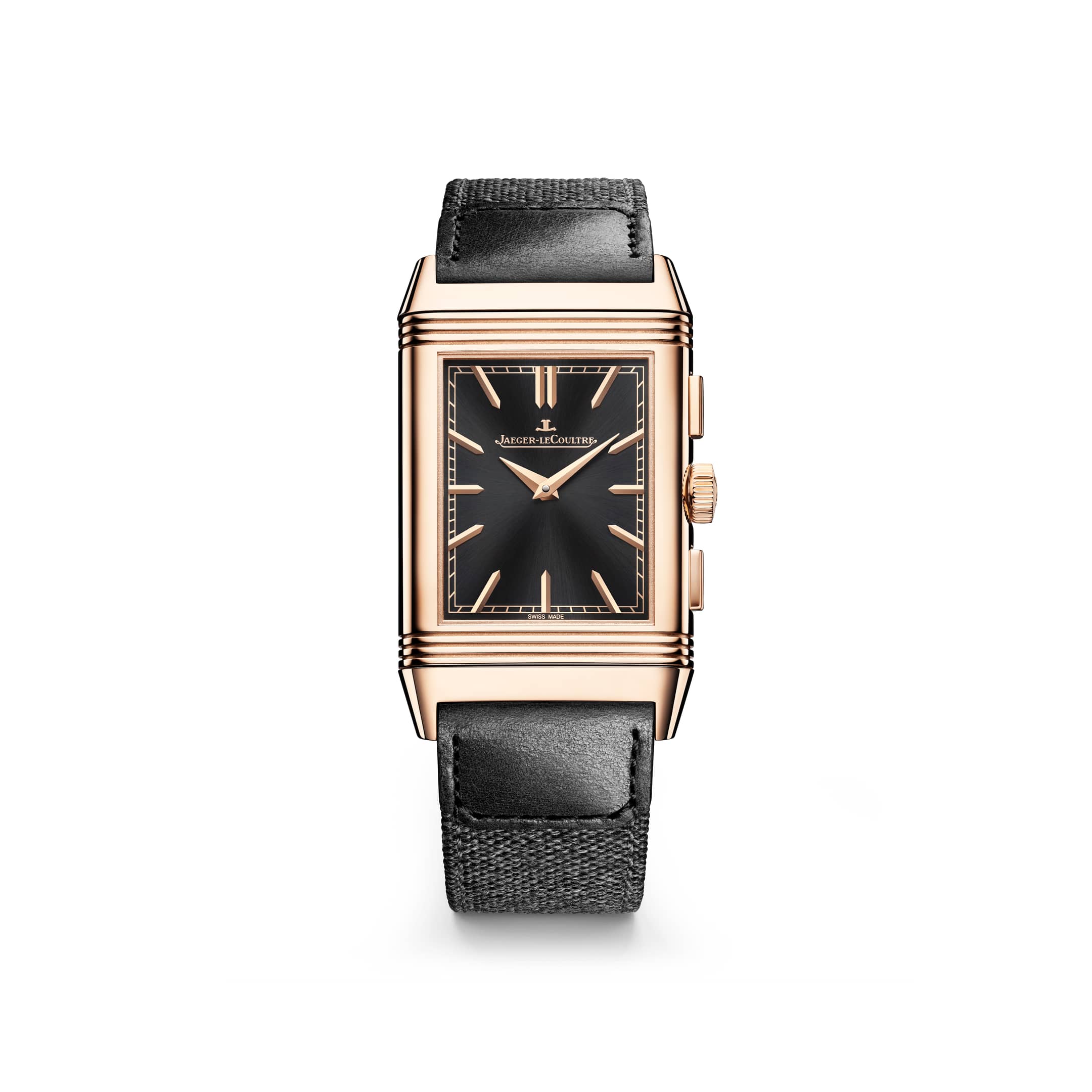 Pink Gold Men Watch Manual winding Reverso Tribute Chronograph