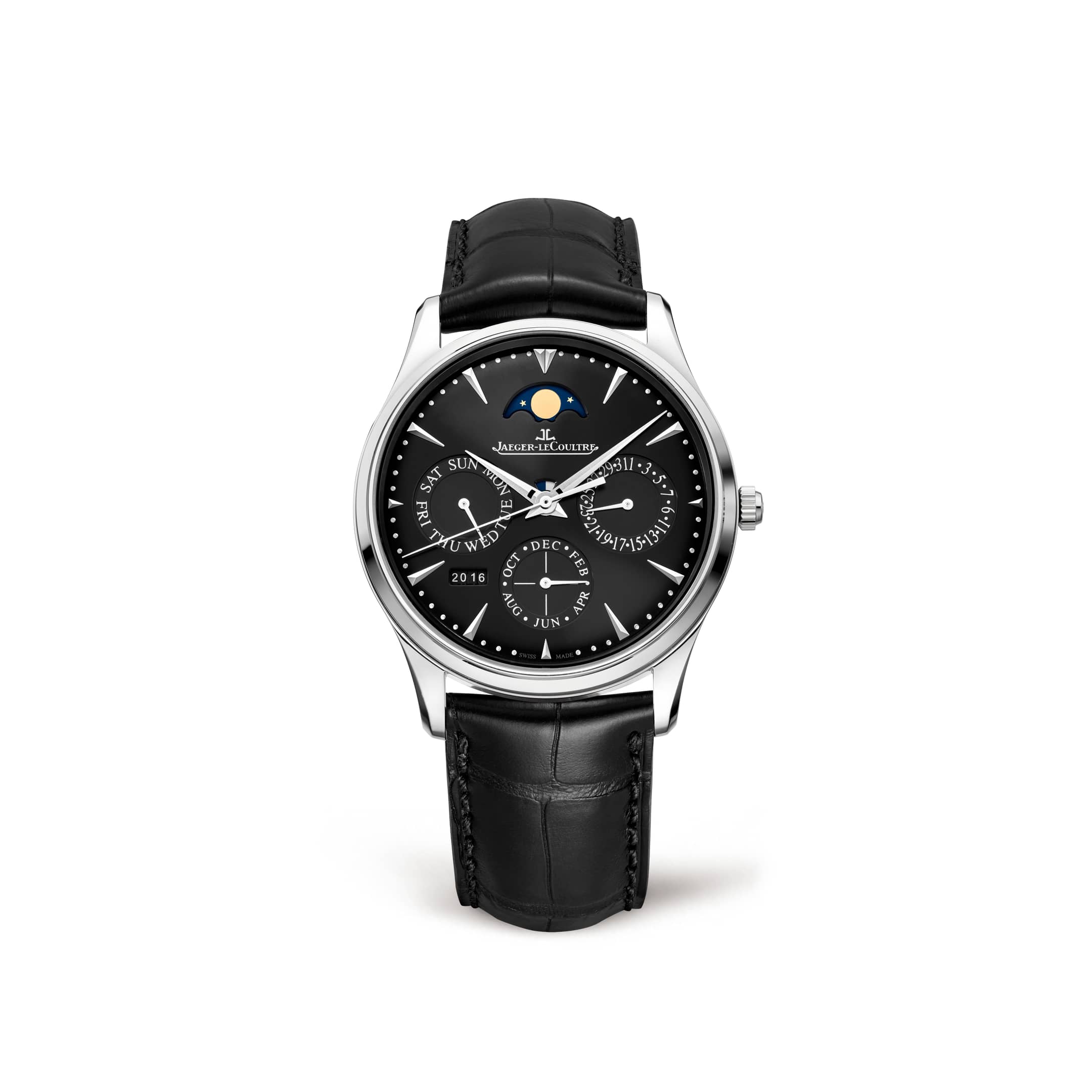 Stainless Steel Men Watch Automatic, self-winding Master Ultra Thin  Perpetual 1308470 | Jaeger-LeCoultre