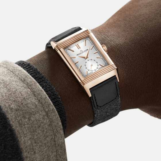 Pink Gold Men Watch Manual winding Reverso Tribute Small Seconds ...