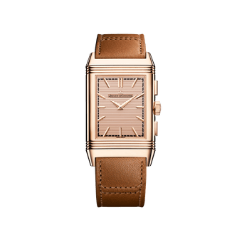 Pink Gold Men Watch Manual winding Reverso Tribute Chronograph Q389256J |  Jaeger-LeCoultre