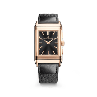 Montre remontage manuel pour homme en or rose Reverso Tribute