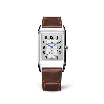 Stainless Steel Men Watch Manual winding Reverso Classic Large Duoface ...