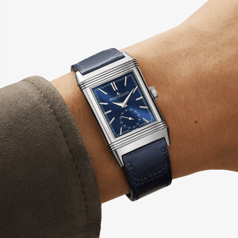 ジャガー・ルクルト JAEGER-LE COULTRE レベルソトリビュート スモールセコンド Q3978480 ネイビー ステンレススチール メンズ 腕時計