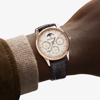 Pink Gold Men Watch Automatic, self-winding Master Ultra Thin Perpetual  1302520 | Jaeger-LeCoultre