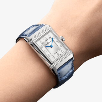 Stainless Steel Ladies Watch Automatic self winding Reverso Classic Medium Duetto 2578480 Jaeger LeCoultre