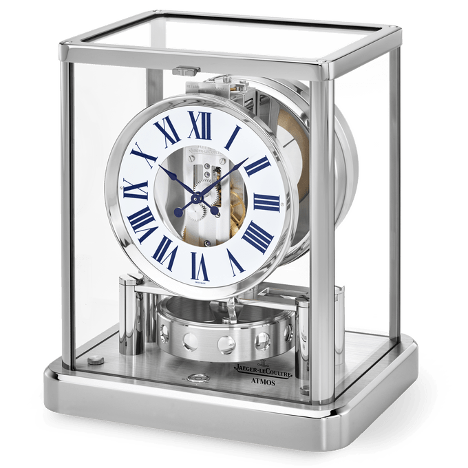 Rhodiumplated brass Unisex Watch Perpetual movement Atmos Classique