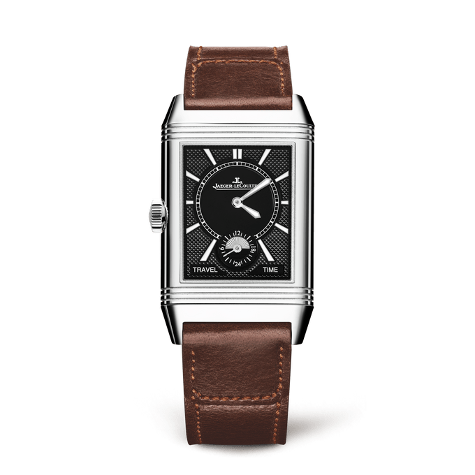 Stainless Steel Men Watch Manual winding Reverso Classic Large Duoface ...