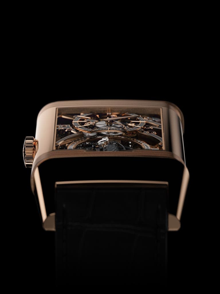 ピンクゴールド製レベルソ・ハイブリス・アーティスティカ キャリバー