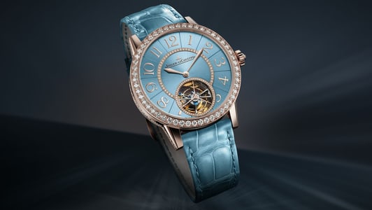 Levitation asset of the Rendez-Vous Jewellery Tourbillon with the serenity  blue dial - Q3412480