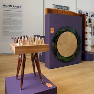 Jaeger-LeCoultre - Art Creation of a wooden chess table for the Homo Faber Fellowship