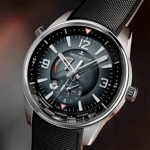 Jaeger-LeCoultre Polaris Geographic Stainless Steel Ocean Grey Dial Q9078640 - Close-Up