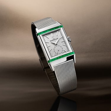 White Gold Reverso Tribute Monoface Small Seconds Or Deco Watch