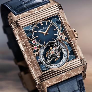リズ Relógio Reverso Hybris Artistica Calibre 179 Pegasus em ouro rosa