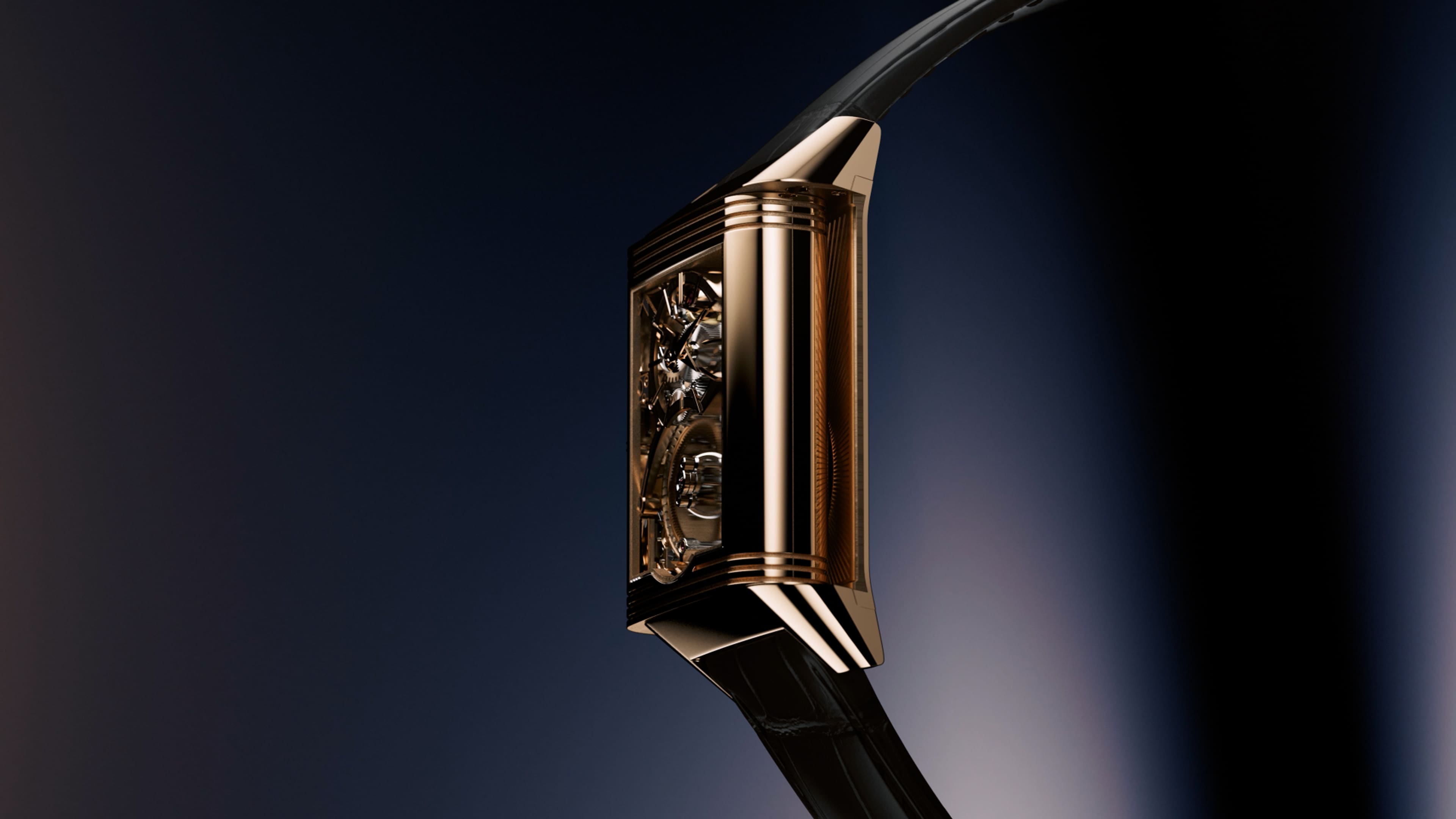 Pink Gold Reverso Hybris Artistica Calibre 179 Watch Q39424E3