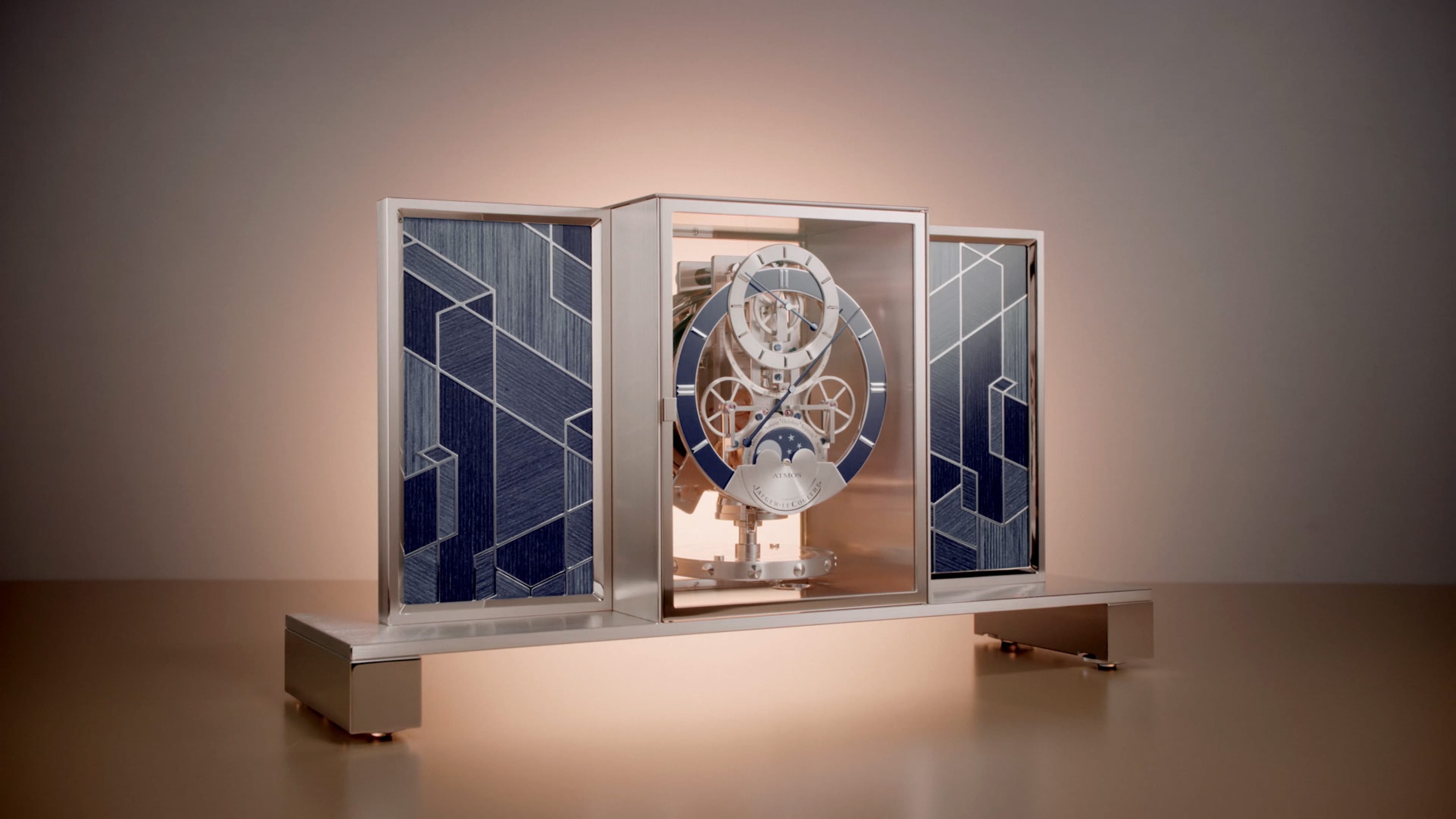 Atmos Regulateur Wood Marqueterie Clock Q5556304 | Jaeger-LeCoultre