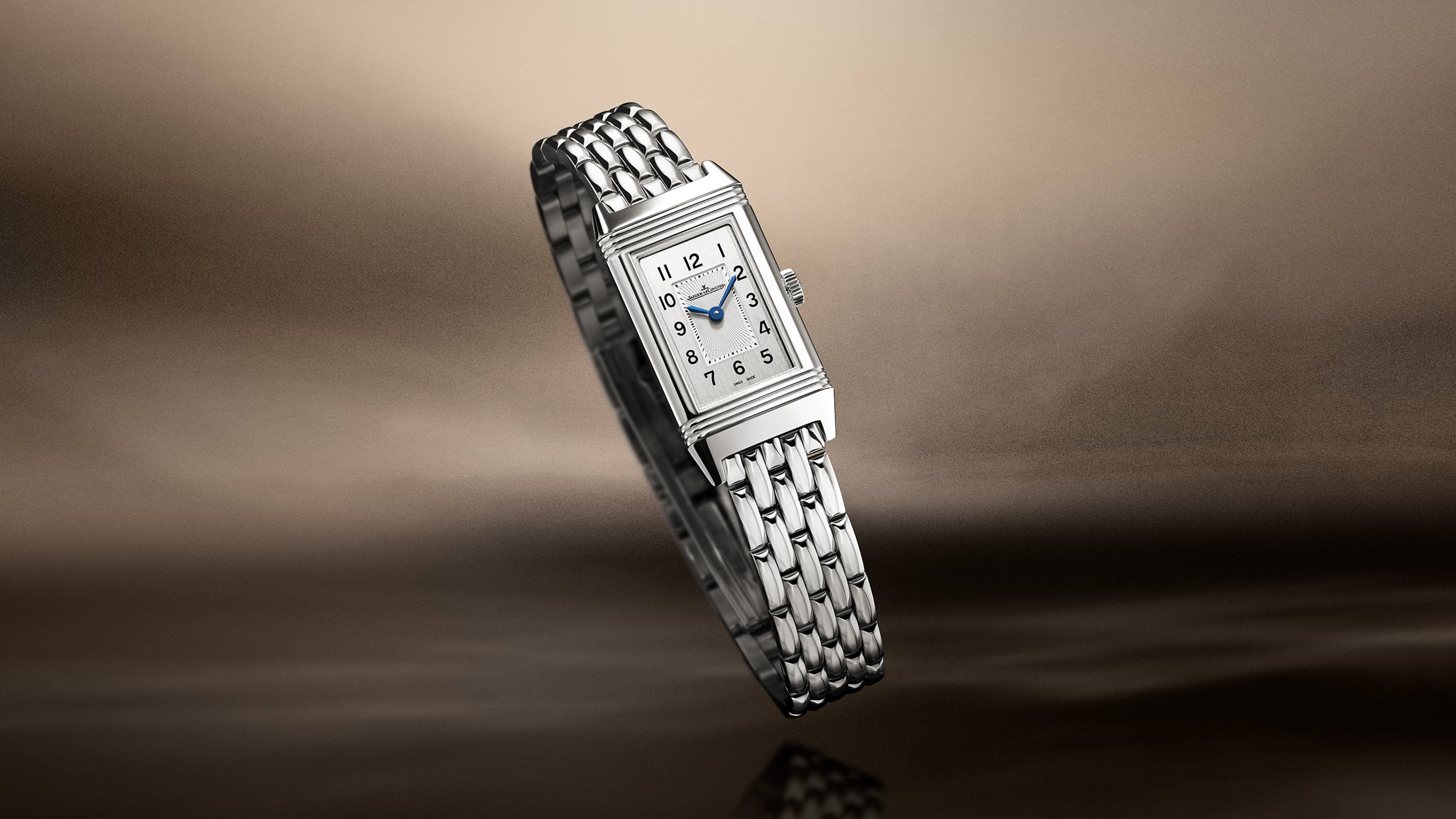 Stainless Steel Reverso Classic Monoface 'Origin' Woman Watch